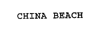 Trademark Logo CHINA BEACH