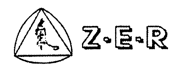 Trademark Logo Z-E-R