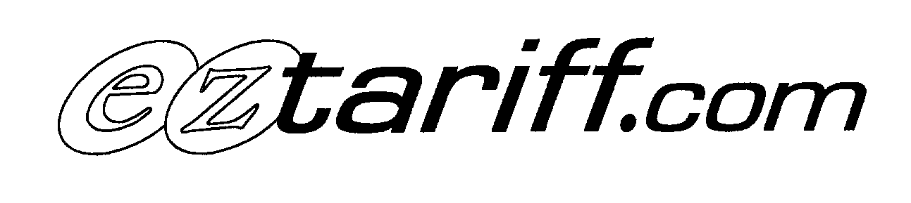 Trademark Logo EZTARIFF.COM