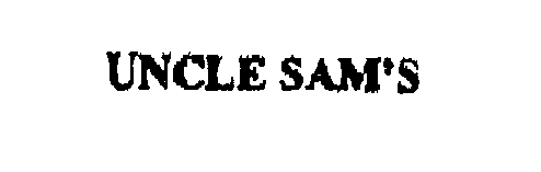 Trademark Logo UNCLE SAM'S