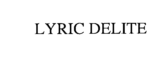 Trademark Logo LYRIC DELITE
