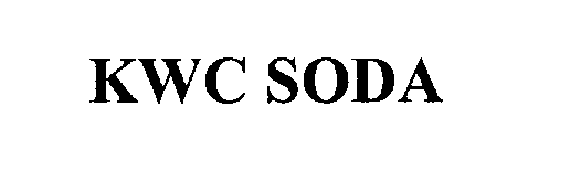 Trademark Logo KWC SODA