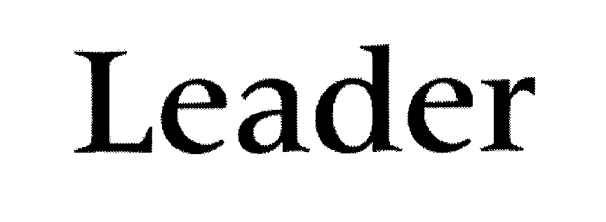 Trademark Logo LEADER