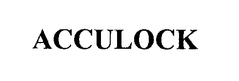 Trademark Logo ACCULOCK