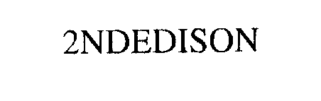 Trademark Logo 2NDEDISON