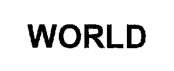 Trademark Logo WORLD