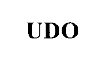 Trademark Logo UDO