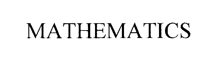 Trademark Logo MATHEMATICS