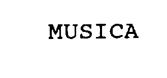 Trademark Logo MUSICA