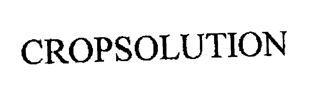Trademark Logo CROPSOLUTION