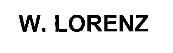 Trademark Logo W.LORENZ