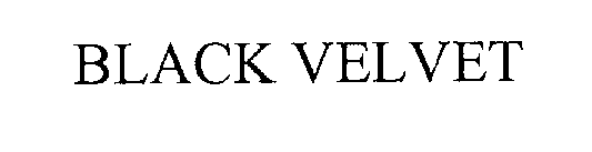Trademark Logo BLACK VELVET
