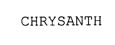 Trademark Logo CHRYSANTH