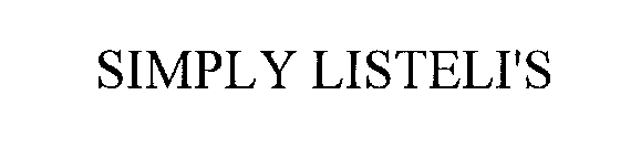 Trademark Logo SIMPLY LISTELI'S