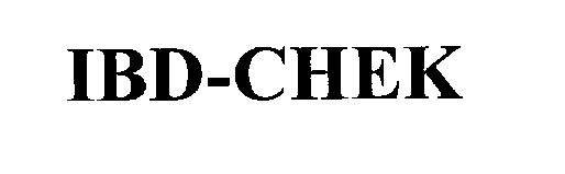 Trademark Logo IBD-CHEK