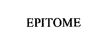 Trademark Logo EPITOME