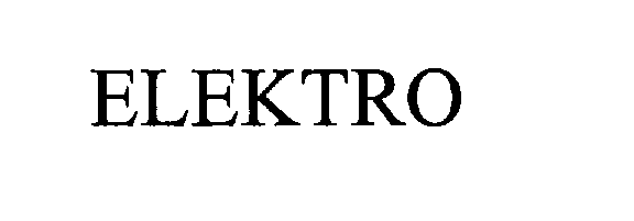  ELEKTRO