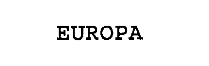 Trademark Logo EUROPA