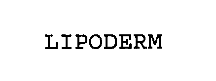 Trademark Logo LIPODERM