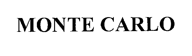 Trademark Logo MONTE CARLO