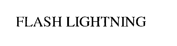 Trademark Logo FLASH LIGHTNING