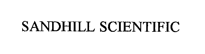 Trademark Logo SANDHILL SCIENTIFIC