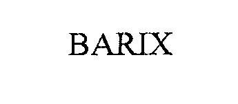Trademark Logo BARIX