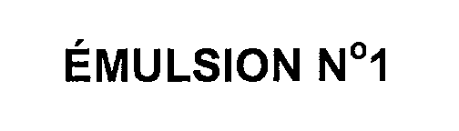 Trademark Logo EMULSION NO 1