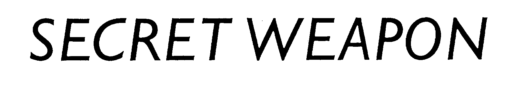 Trademark Logo SECRET WEAPON