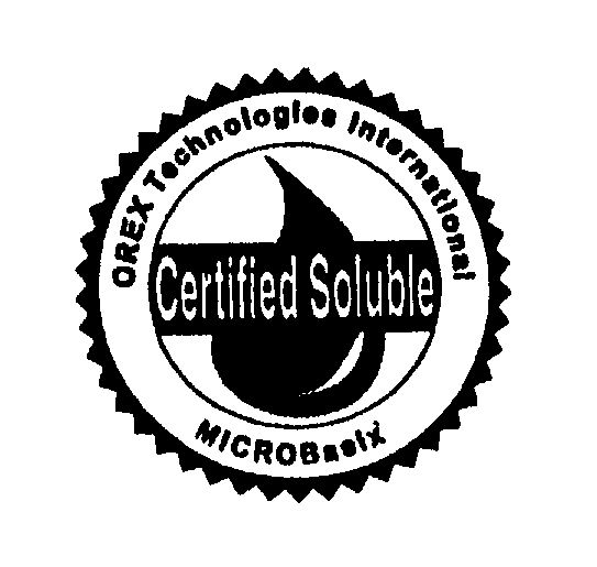 Trademark Logo CERTIFIED SOLUBLE OREX TECHNOLOGIES INTERNATIONAL MICROBASIX