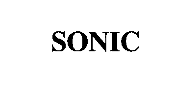 Trademark Logo SONIC