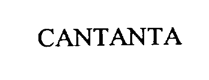 Trademark Logo CANTANTA