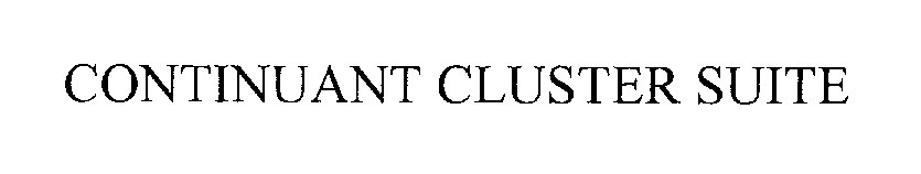 Trademark Logo CONTINUANT CLUSTER SUITE