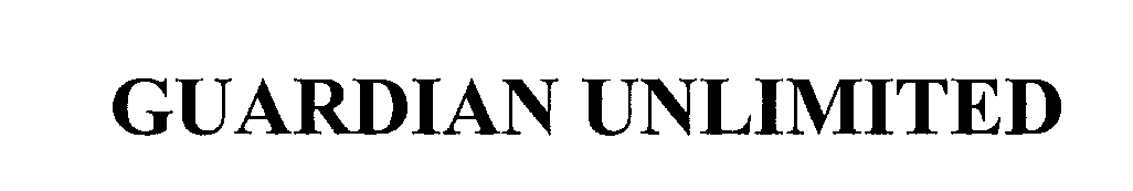 Trademark Logo GUARDIAN UNLIMITED