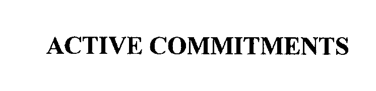 Trademark Logo ACTIVE COMMITMENTS