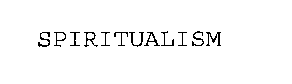 Trademark Logo SPIRITUALISM