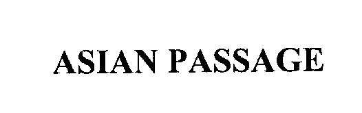  ASIAN PASSAGE