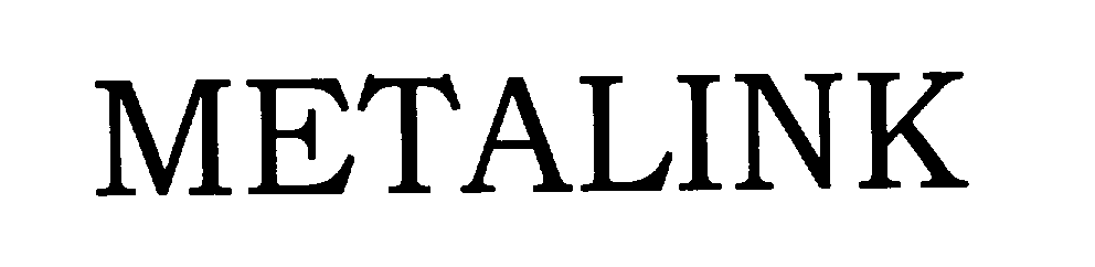 Trademark Logo METALINK