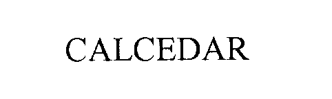 Trademark Logo CALCEDAR