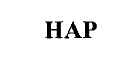 Trademark Logo HAP