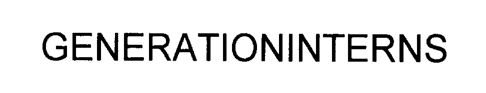 Trademark Logo GENERATIONINTERNS