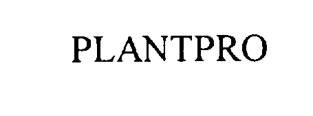 Trademark Logo PLANTPRO
