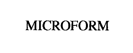 Trademark Logo MICROFORM