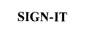 Trademark Logo SIGN-IT