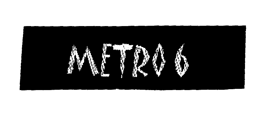 Trademark Logo METRO 6