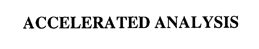 Trademark Logo ACCELERATED ANALYSIS