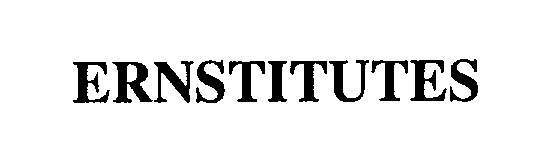 Trademark Logo ERNSTITUTES