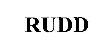Trademark Logo RUDD