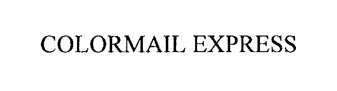 Trademark Logo COLORMAIL EXPRESS
