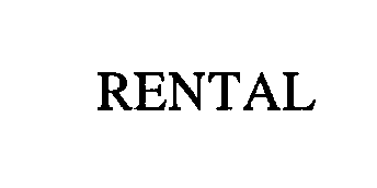Trademark Logo RENTAL